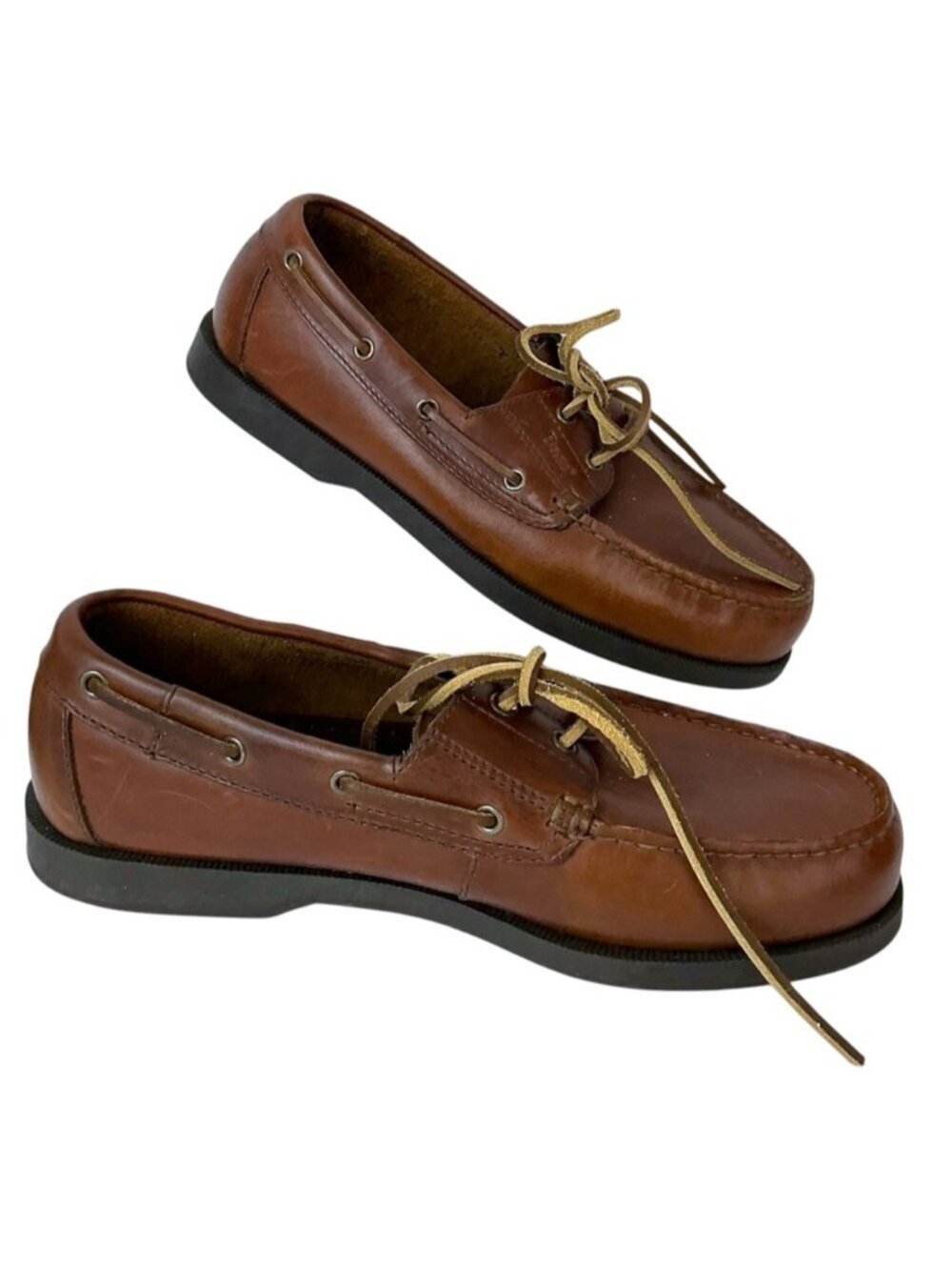 Bass Men’s Leather Boat Shoe Seafarer Dockside Loafer Size 8W - Picture 10 of 15